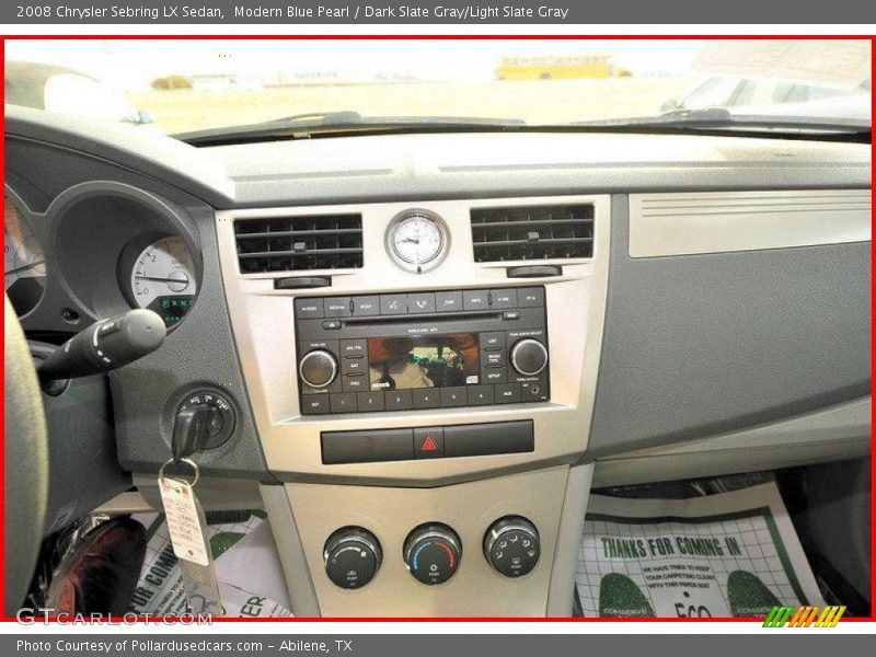Modern Blue Pearl / Dark Slate Gray/Light Slate Gray 2008 Chrysler Sebring LX Sedan