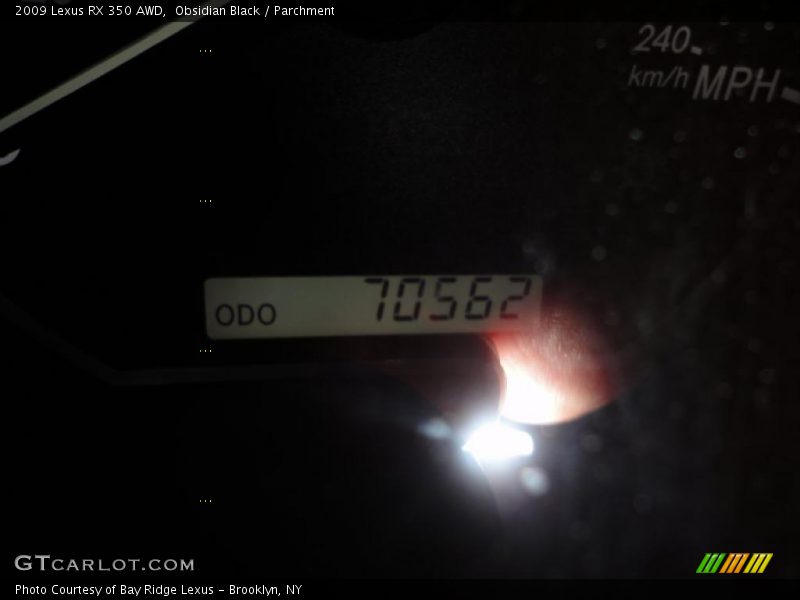 Obsidian Black / Parchment 2009 Lexus RX 350 AWD