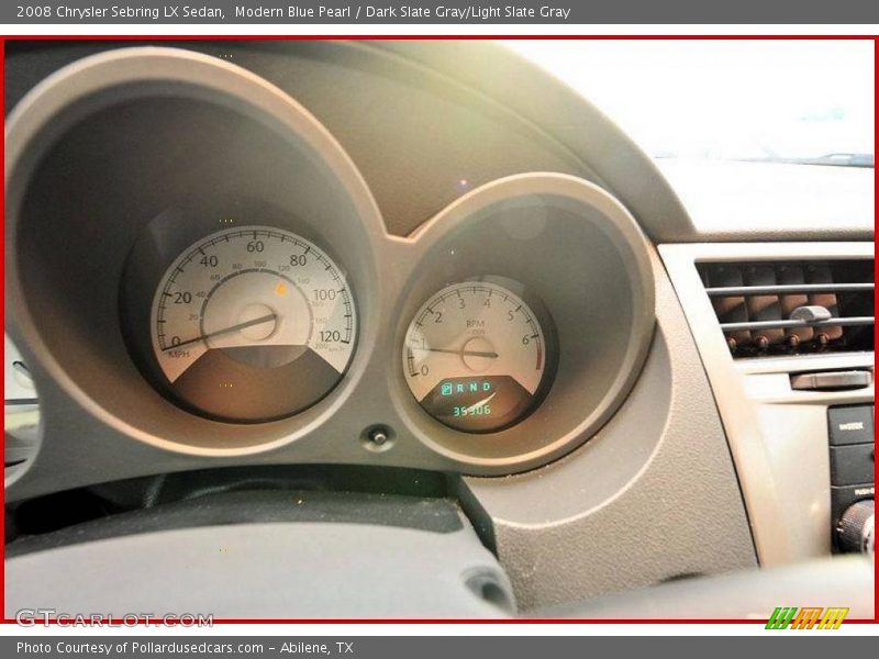 Modern Blue Pearl / Dark Slate Gray/Light Slate Gray 2008 Chrysler Sebring LX Sedan