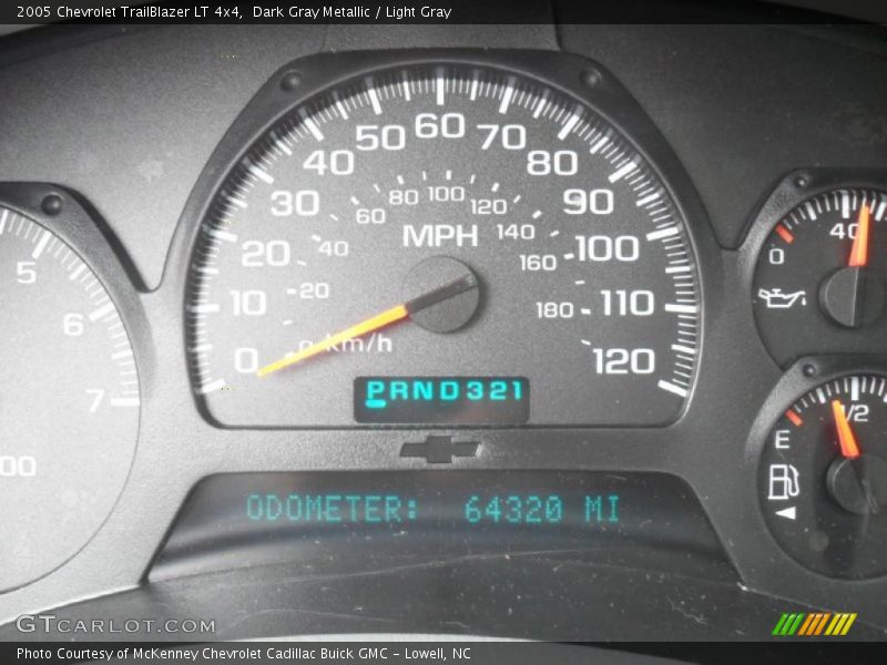 Dark Gray Metallic / Light Gray 2005 Chevrolet TrailBlazer LT 4x4