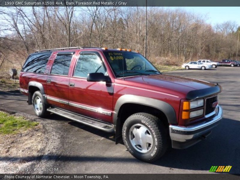 Dark Toreador Red Metallic / Gray 1999 GMC Suburban K1500 4x4