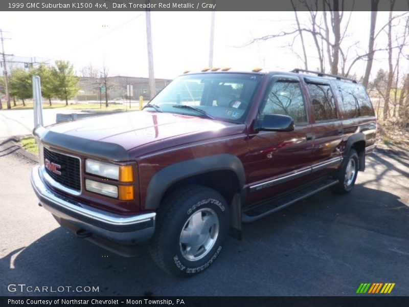 Dark Toreador Red Metallic / Gray 1999 GMC Suburban K1500 4x4