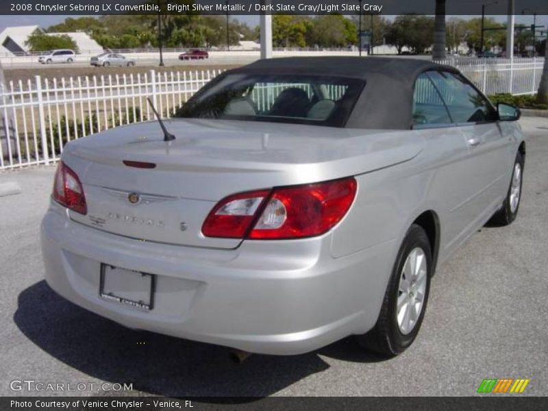 Bright Silver Metallic / Dark Slate Gray/Light Slate Gray 2008 Chrysler Sebring LX Convertible