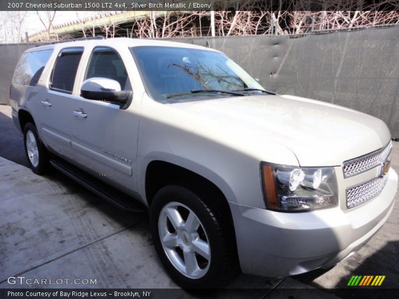 Silver Birch Metallic / Ebony 2007 Chevrolet Suburban 1500 LTZ 4x4