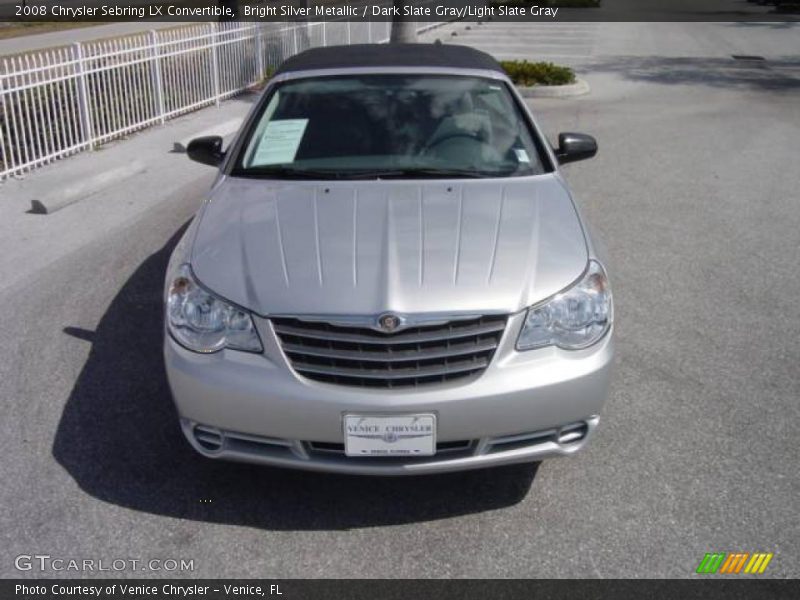 Bright Silver Metallic / Dark Slate Gray/Light Slate Gray 2008 Chrysler Sebring LX Convertible