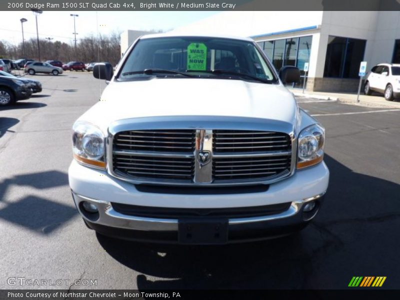 Bright White / Medium Slate Gray 2006 Dodge Ram 1500 SLT Quad Cab 4x4