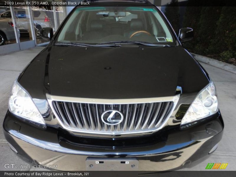 Obsidian Black / Black 2009 Lexus RX 350 AWD