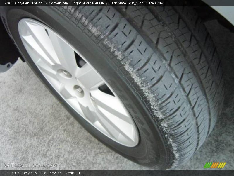 Bright Silver Metallic / Dark Slate Gray/Light Slate Gray 2008 Chrysler Sebring LX Convertible
