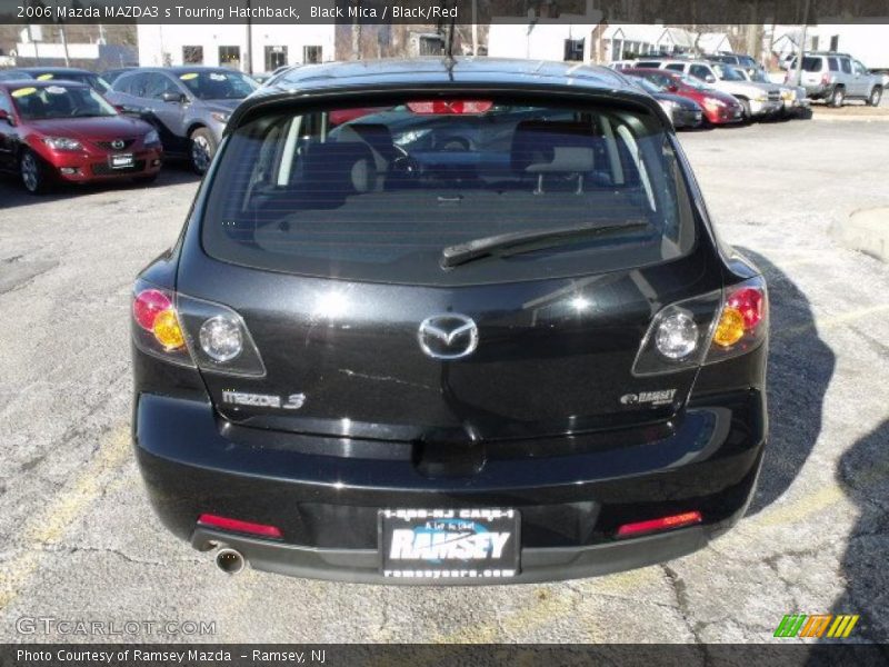 Black Mica / Black/Red 2006 Mazda MAZDA3 s Touring Hatchback