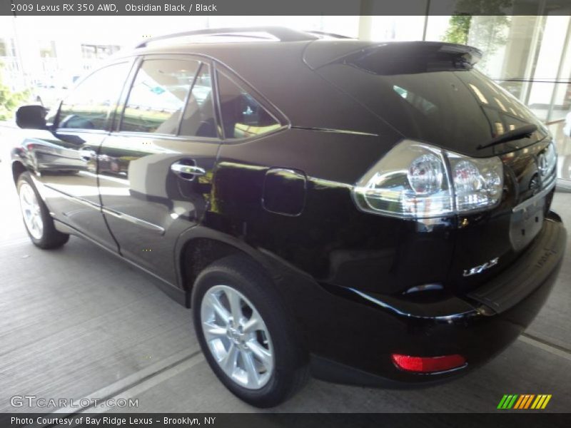 Obsidian Black / Black 2009 Lexus RX 350 AWD