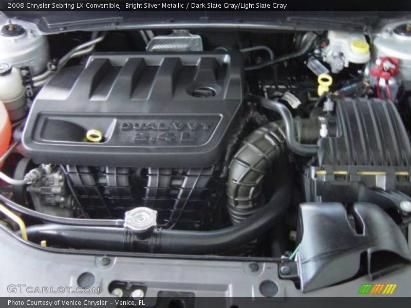 Bright Silver Metallic / Dark Slate Gray/Light Slate Gray 2008 Chrysler Sebring LX Convertible