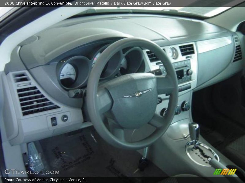 Bright Silver Metallic / Dark Slate Gray/Light Slate Gray 2008 Chrysler Sebring LX Convertible
