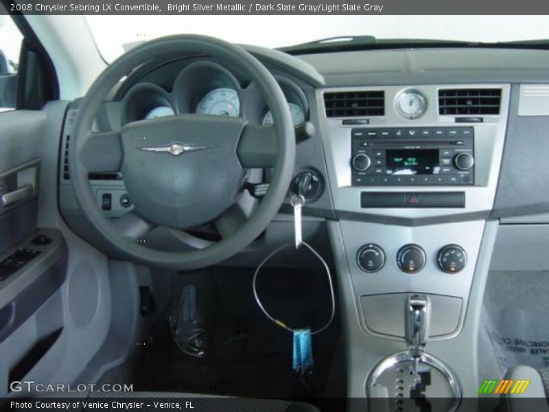 Bright Silver Metallic / Dark Slate Gray/Light Slate Gray 2008 Chrysler Sebring LX Convertible