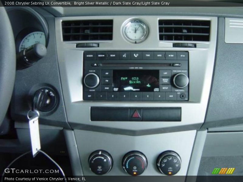 Bright Silver Metallic / Dark Slate Gray/Light Slate Gray 2008 Chrysler Sebring LX Convertible