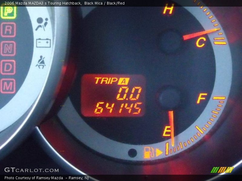 Black Mica / Black/Red 2006 Mazda MAZDA3 s Touring Hatchback