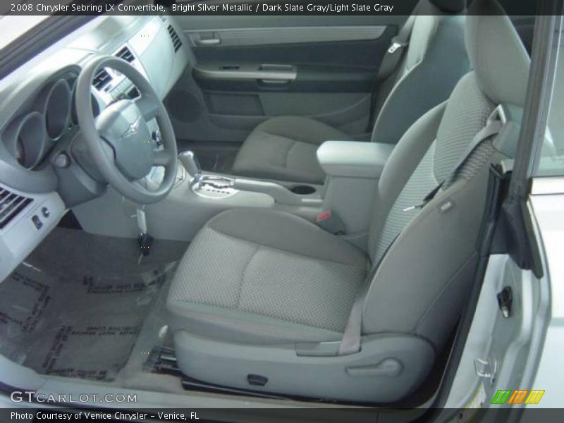 Bright Silver Metallic / Dark Slate Gray/Light Slate Gray 2008 Chrysler Sebring LX Convertible