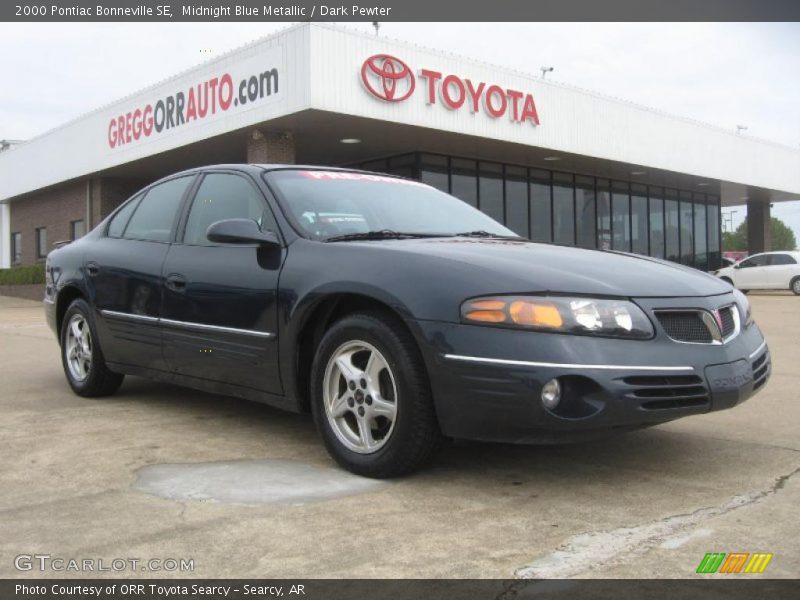 Midnight Blue Metallic / Dark Pewter 2000 Pontiac Bonneville SE