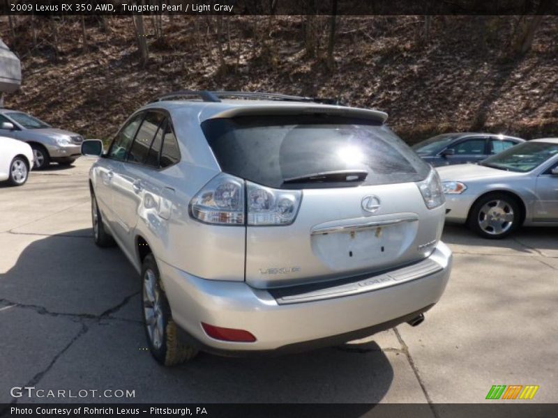 Tungsten Pearl / Light Gray 2009 Lexus RX 350 AWD