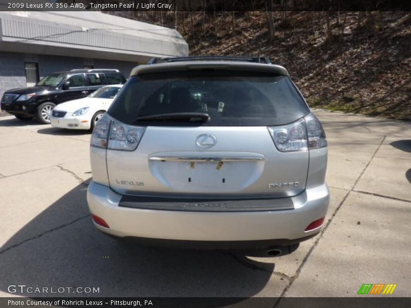 Tungsten Pearl / Light Gray 2009 Lexus RX 350 AWD
