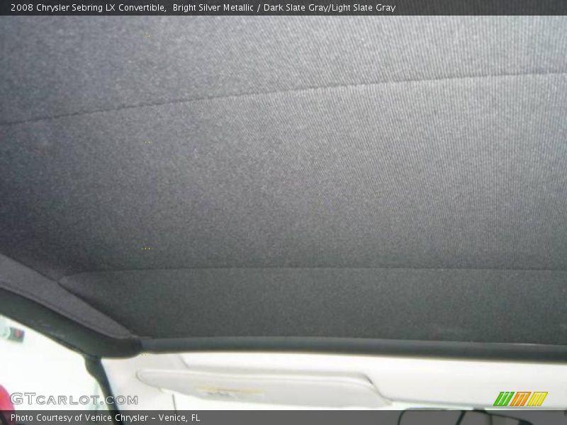 Bright Silver Metallic / Dark Slate Gray/Light Slate Gray 2008 Chrysler Sebring LX Convertible