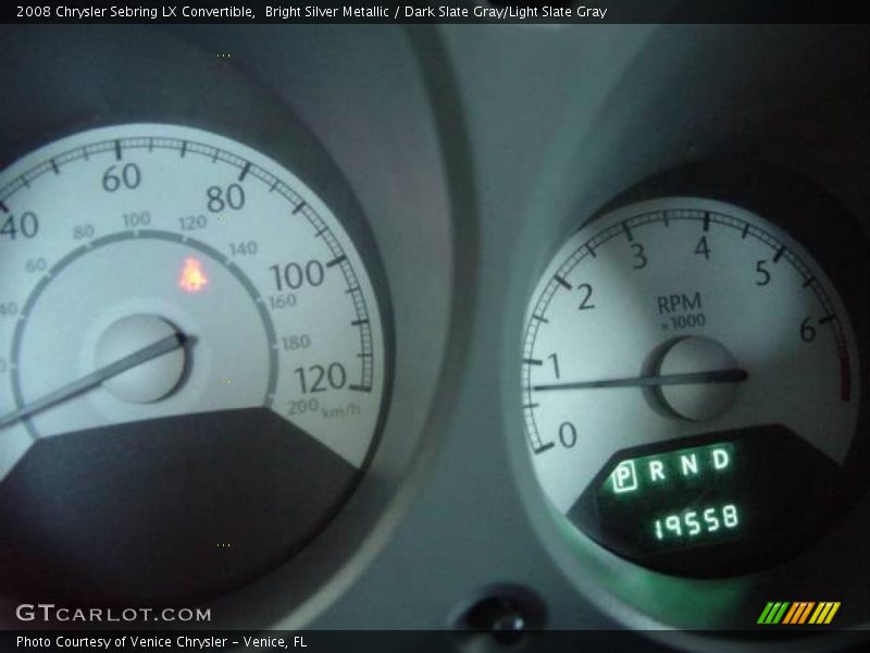 Bright Silver Metallic / Dark Slate Gray/Light Slate Gray 2008 Chrysler Sebring LX Convertible
