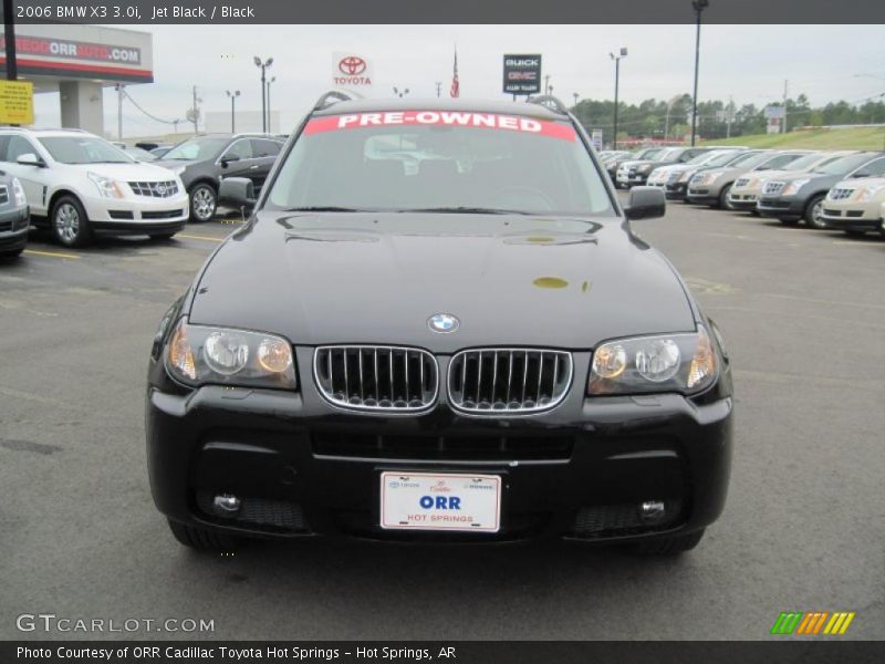Jet Black / Black 2006 BMW X3 3.0i