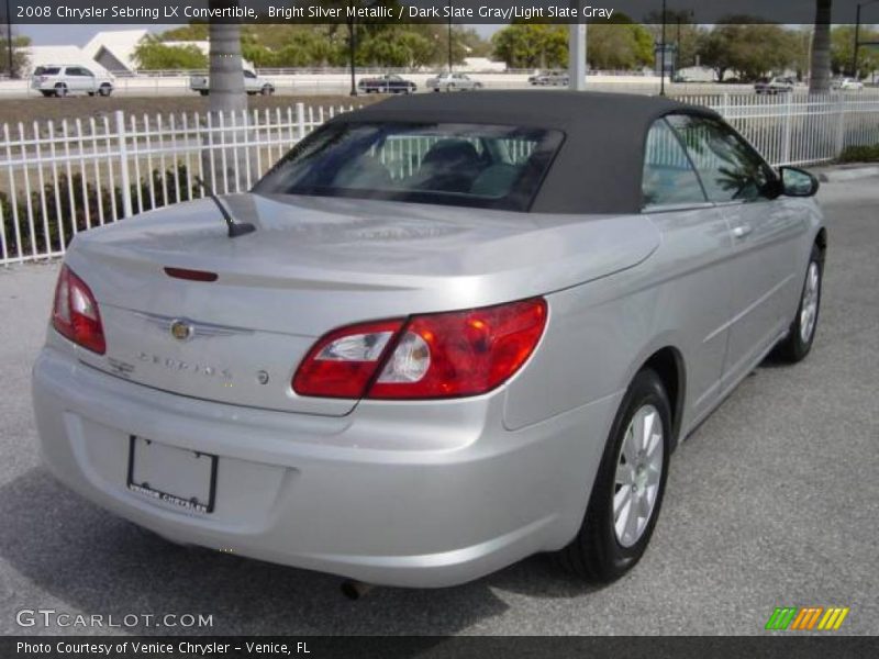 Bright Silver Metallic / Dark Slate Gray/Light Slate Gray 2008 Chrysler Sebring LX Convertible