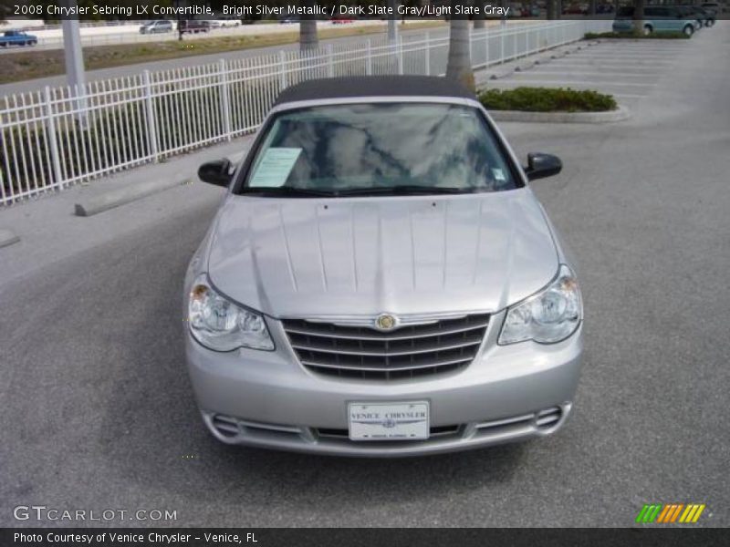 Bright Silver Metallic / Dark Slate Gray/Light Slate Gray 2008 Chrysler Sebring LX Convertible