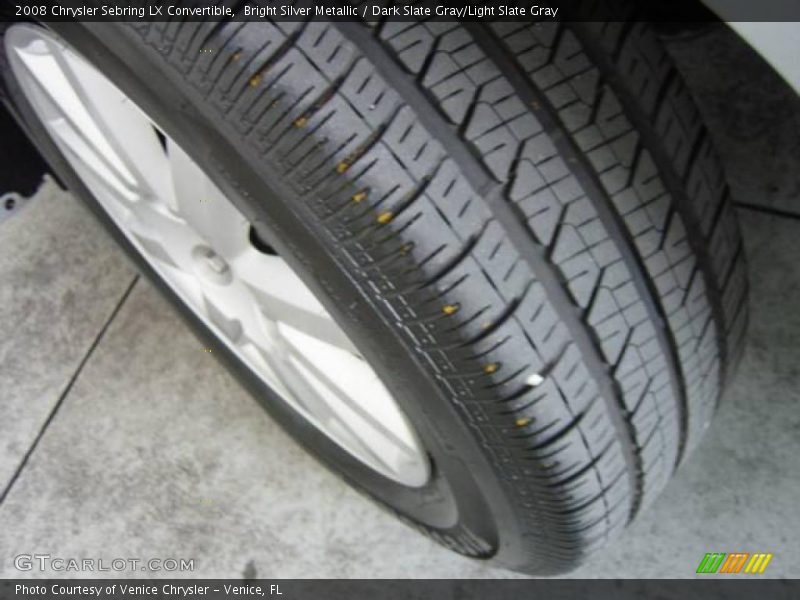 Bright Silver Metallic / Dark Slate Gray/Light Slate Gray 2008 Chrysler Sebring LX Convertible