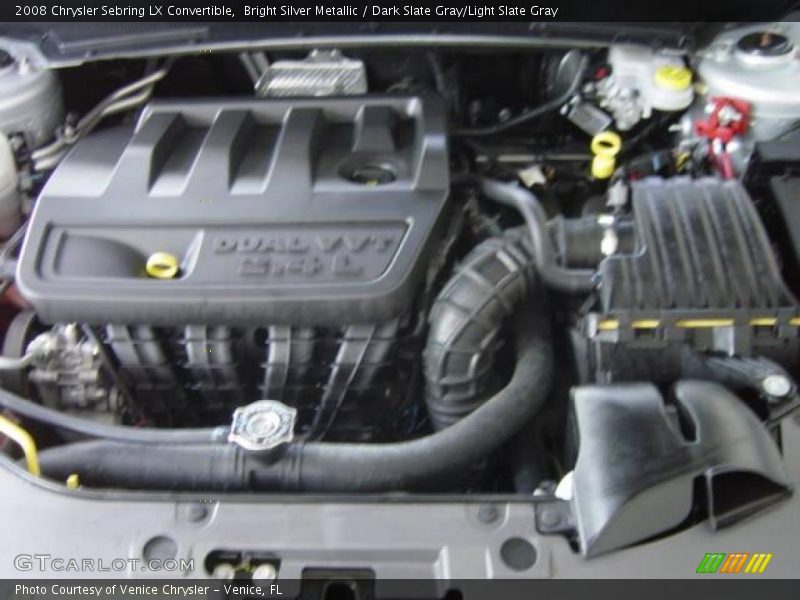 Bright Silver Metallic / Dark Slate Gray/Light Slate Gray 2008 Chrysler Sebring LX Convertible