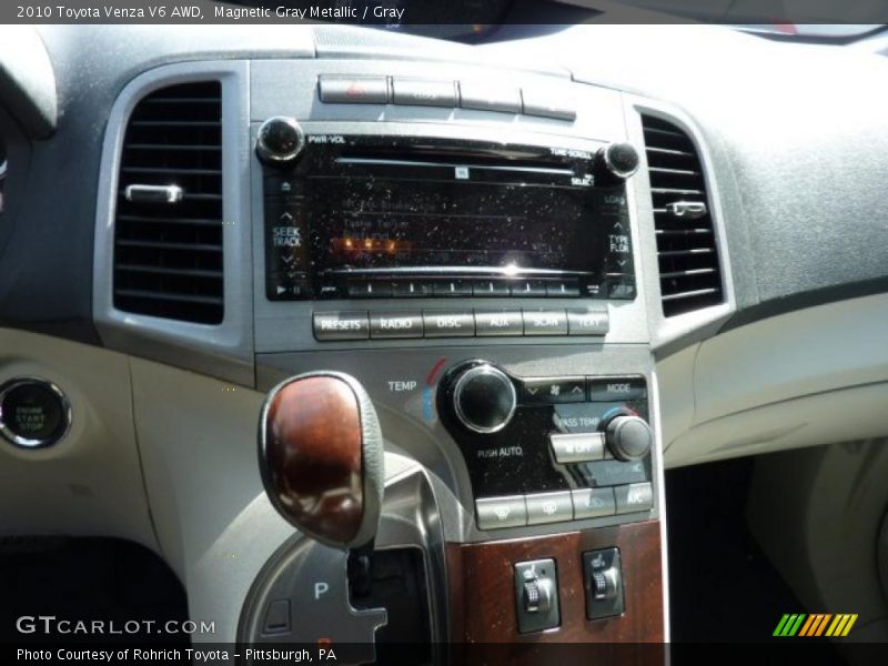 Magnetic Gray Metallic / Gray 2010 Toyota Venza V6 AWD
