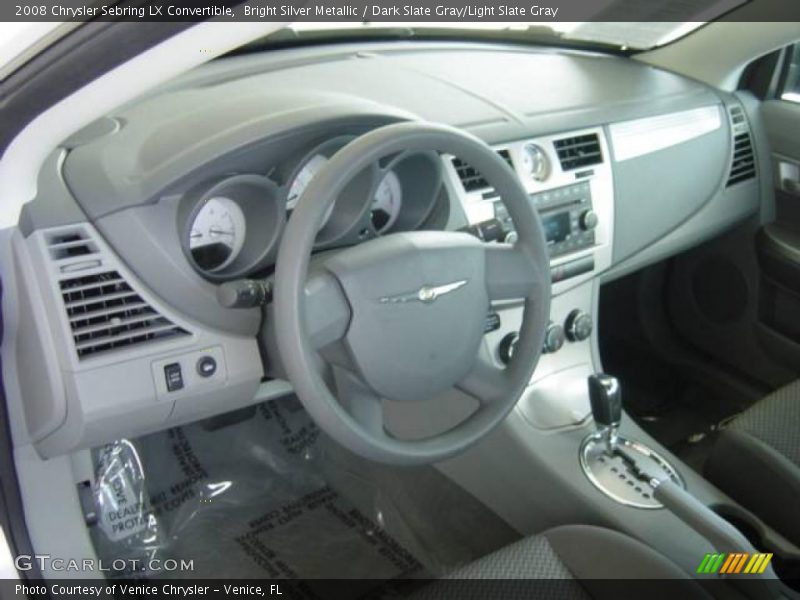 Bright Silver Metallic / Dark Slate Gray/Light Slate Gray 2008 Chrysler Sebring LX Convertible