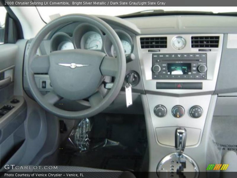Bright Silver Metallic / Dark Slate Gray/Light Slate Gray 2008 Chrysler Sebring LX Convertible