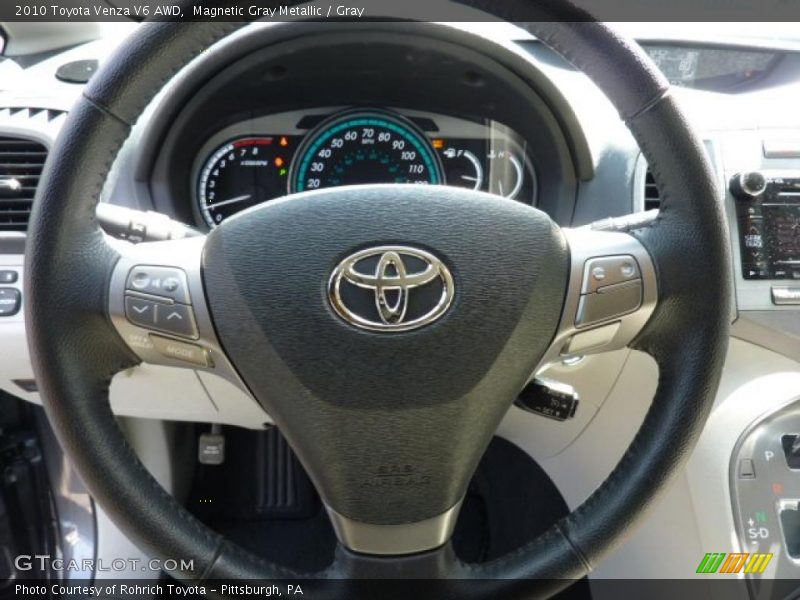 Magnetic Gray Metallic / Gray 2010 Toyota Venza V6 AWD