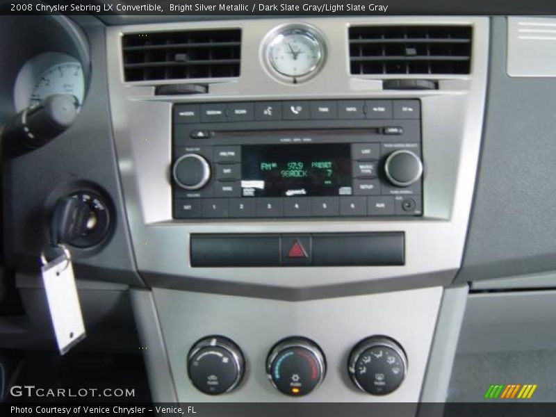 Bright Silver Metallic / Dark Slate Gray/Light Slate Gray 2008 Chrysler Sebring LX Convertible