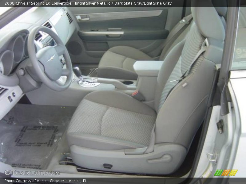 Bright Silver Metallic / Dark Slate Gray/Light Slate Gray 2008 Chrysler Sebring LX Convertible