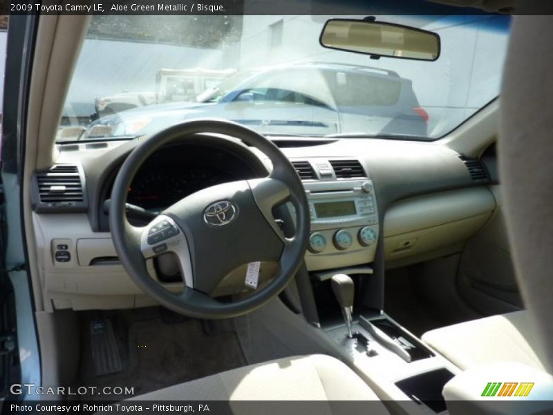 Aloe Green Metallic / Bisque 2009 Toyota Camry LE