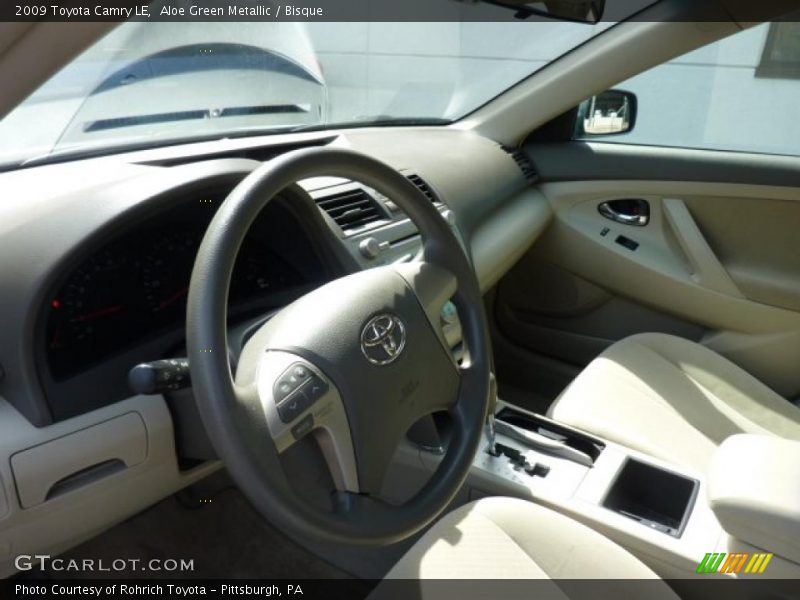 Aloe Green Metallic / Bisque 2009 Toyota Camry LE