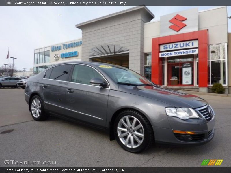 United Grey Metallic / Classic Grey 2006 Volkswagen Passat 3.6 Sedan