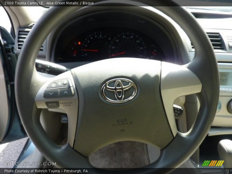 Aloe Green Metallic / Bisque 2009 Toyota Camry LE