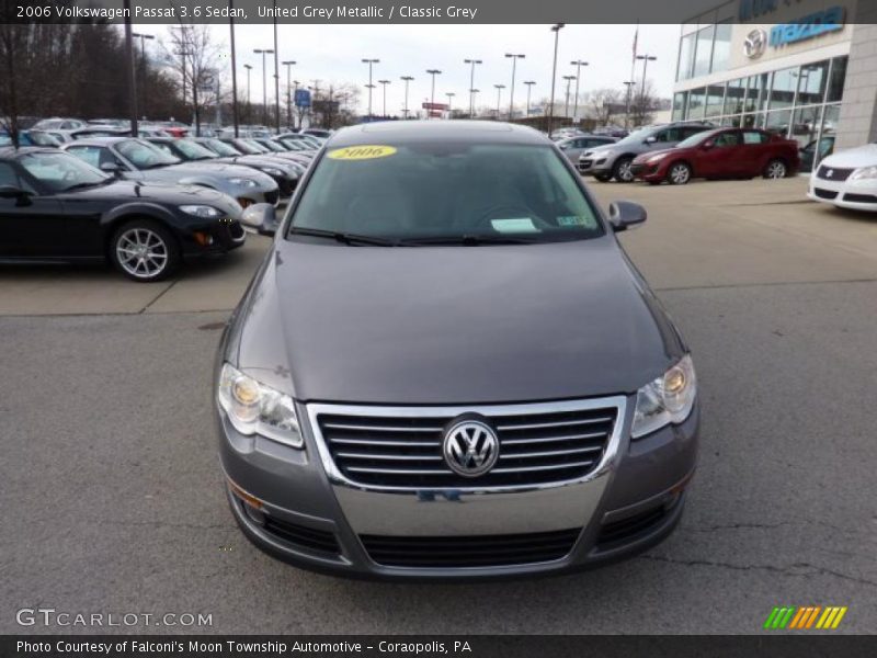 United Grey Metallic / Classic Grey 2006 Volkswagen Passat 3.6 Sedan