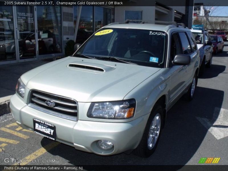 Champagne Gold Opalescent / Off Black 2005 Subaru Forester 2.5 XT