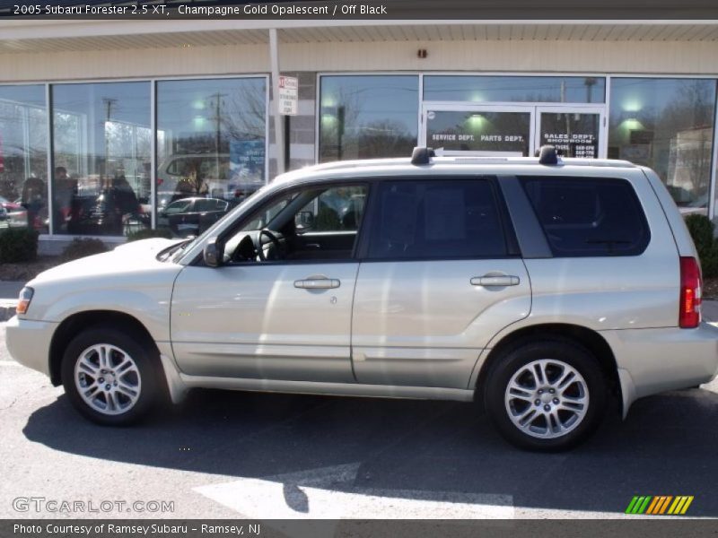 Champagne Gold Opalescent / Off Black 2005 Subaru Forester 2.5 XT