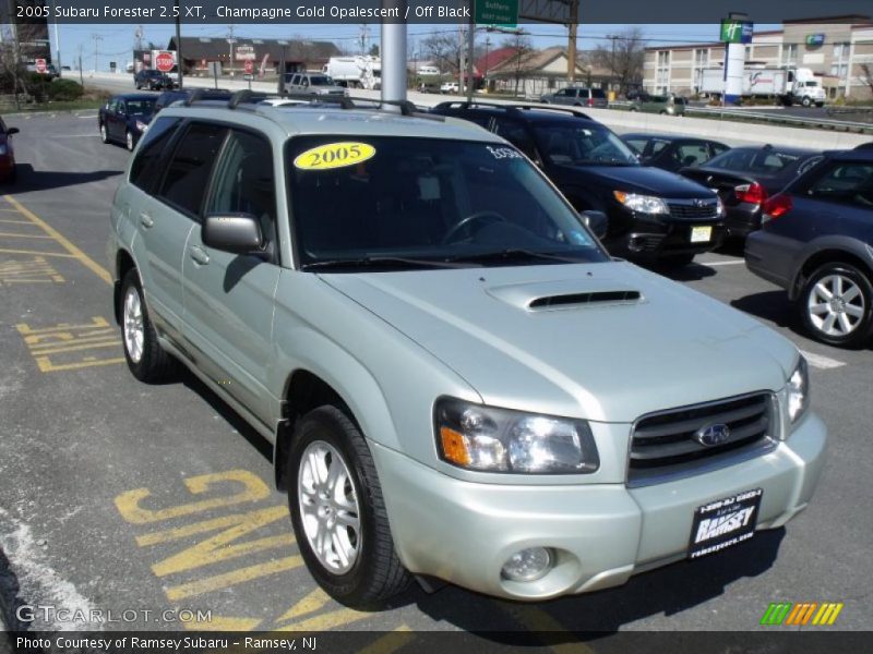 Champagne Gold Opalescent / Off Black 2005 Subaru Forester 2.5 XT