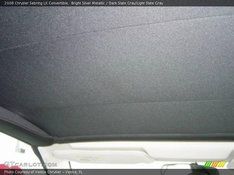 Bright Silver Metallic / Dark Slate Gray/Light Slate Gray 2008 Chrysler Sebring LX Convertible