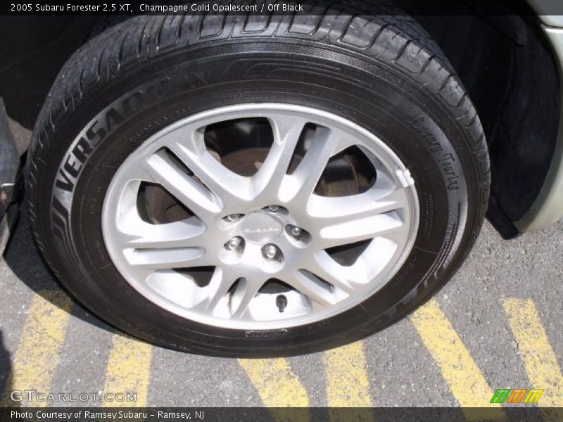 Champagne Gold Opalescent / Off Black 2005 Subaru Forester 2.5 XT