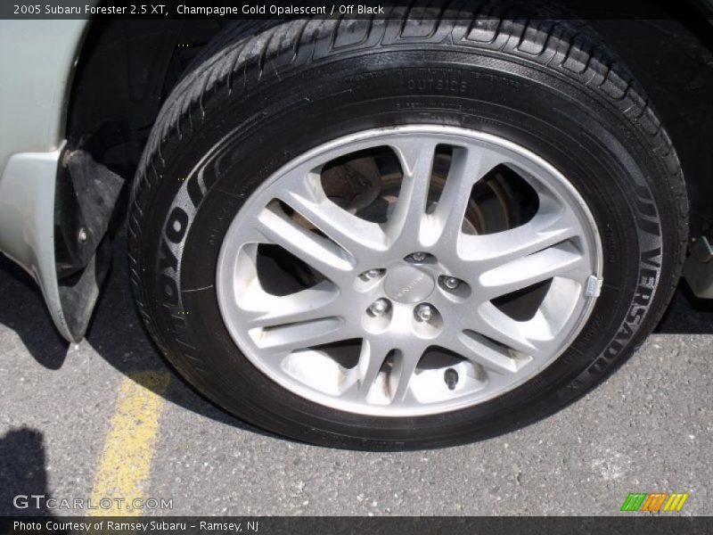 Champagne Gold Opalescent / Off Black 2005 Subaru Forester 2.5 XT