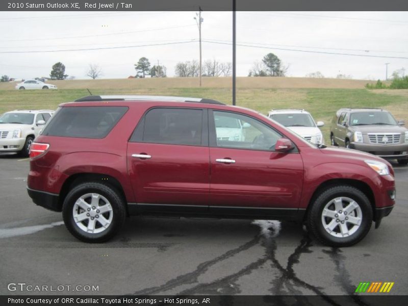 Red Jewel / Tan 2010 Saturn Outlook XE