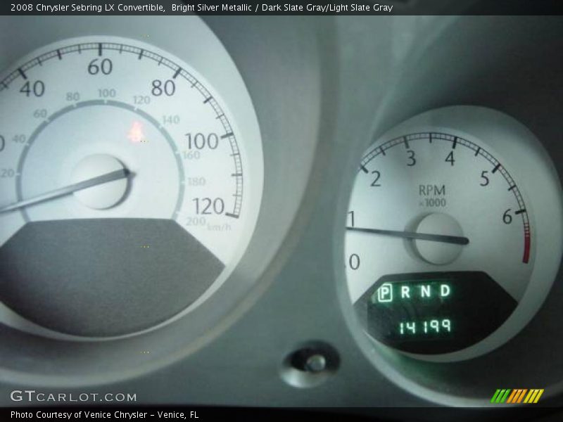 Bright Silver Metallic / Dark Slate Gray/Light Slate Gray 2008 Chrysler Sebring LX Convertible