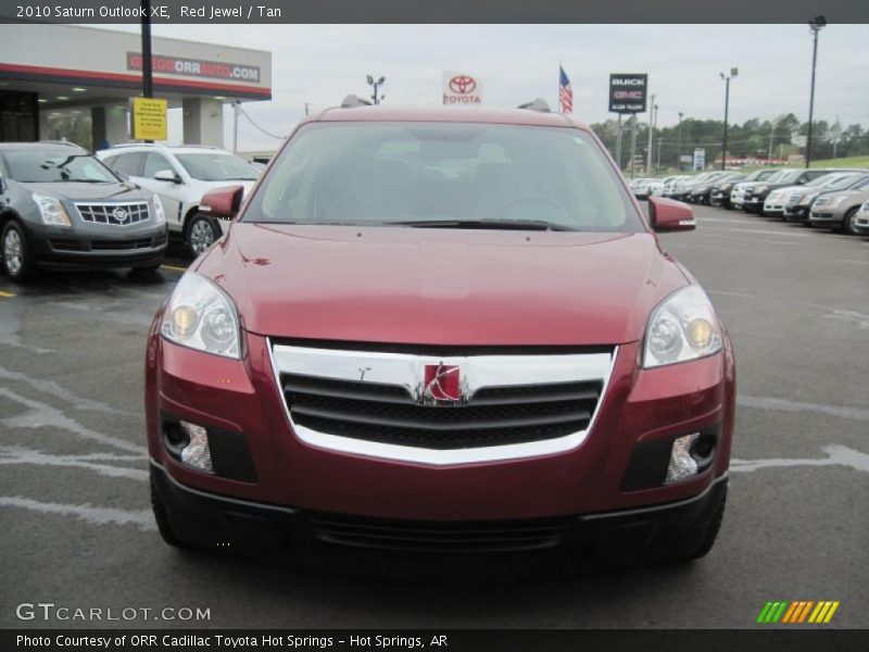 Red Jewel / Tan 2010 Saturn Outlook XE